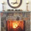 34‚Ä≥ Hand Hammered Round Copper Mirror