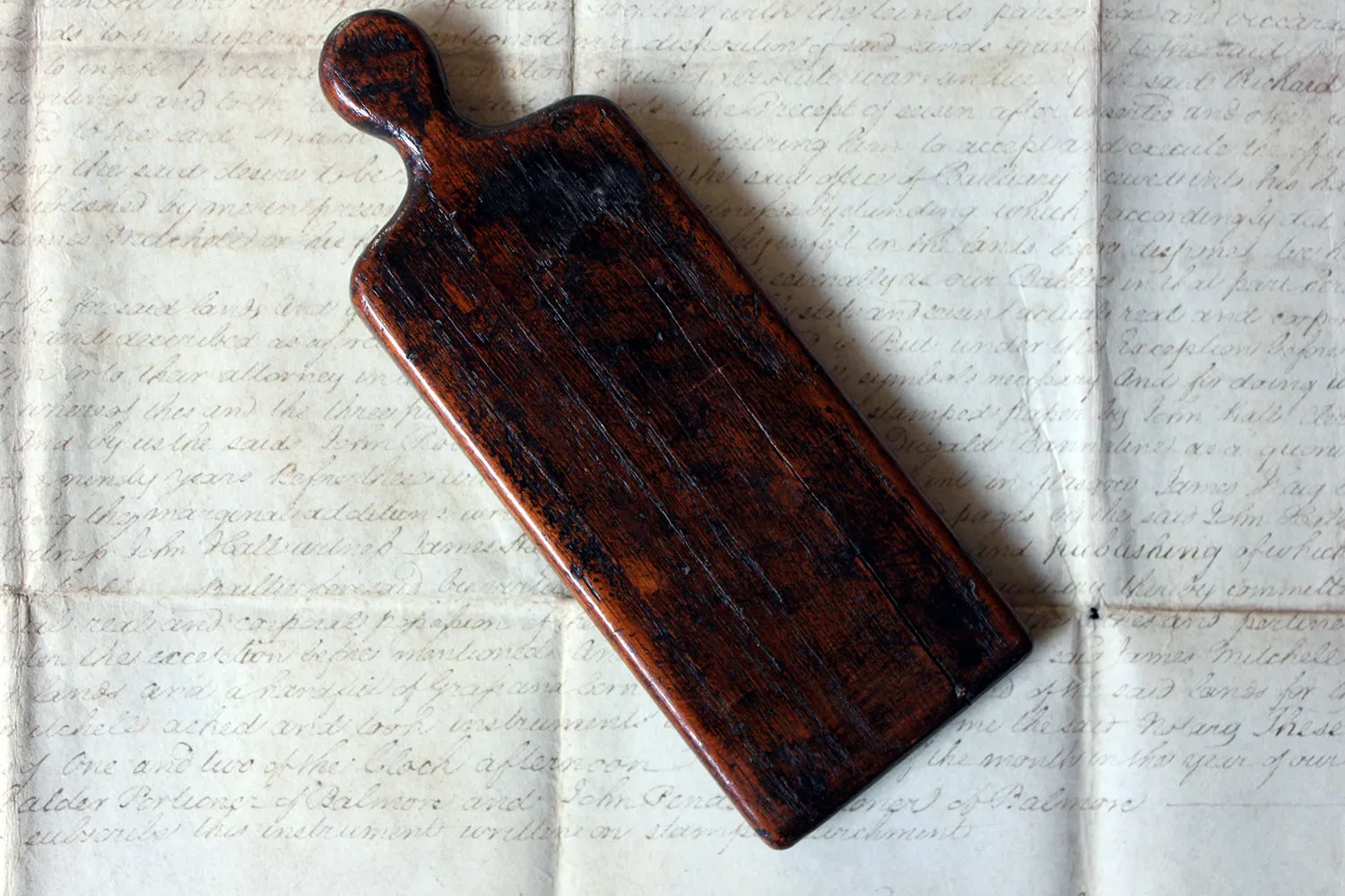 A Diminutive George III Period Hand Mirror c.1800