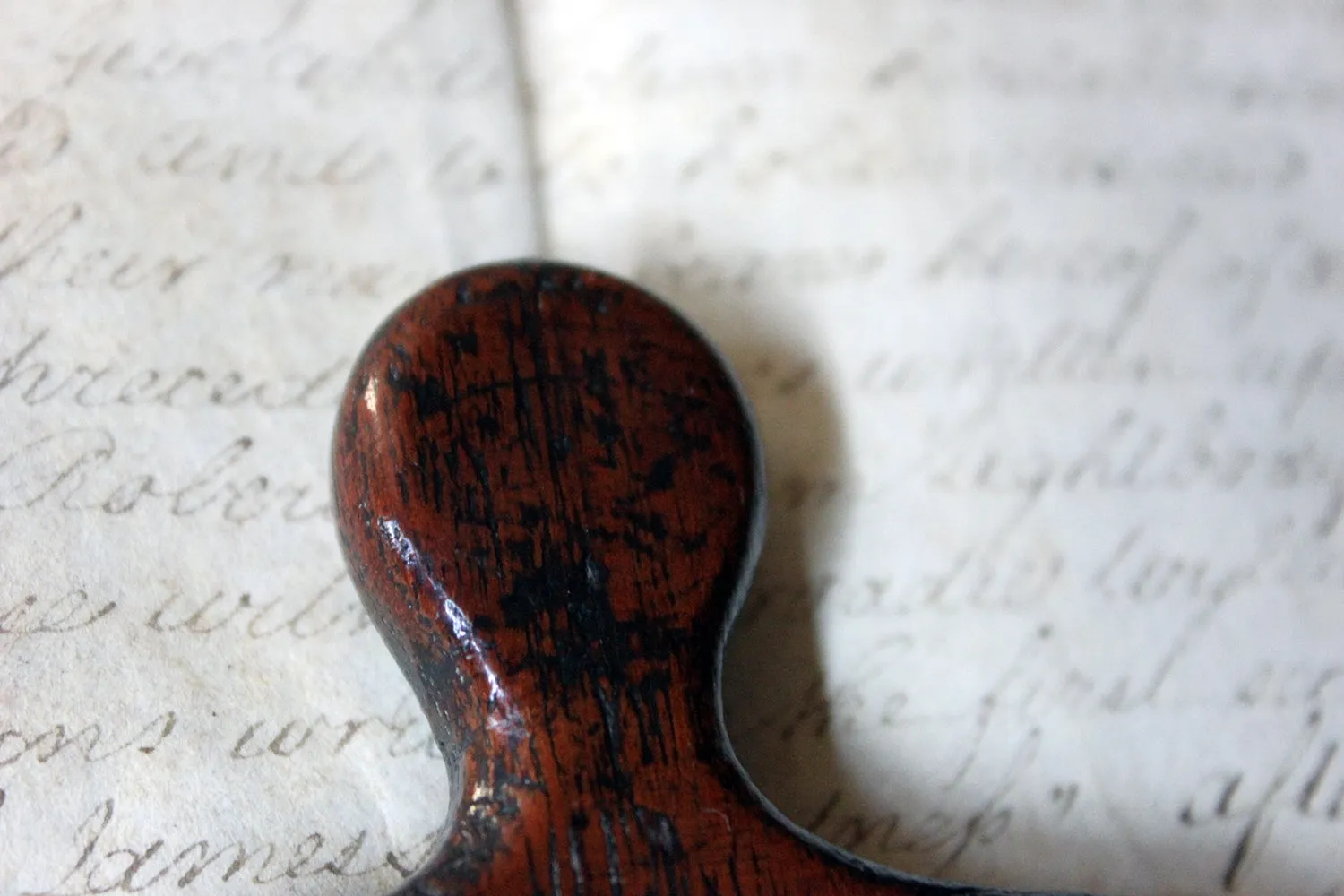 A Diminutive George III Period Hand Mirror c.1800