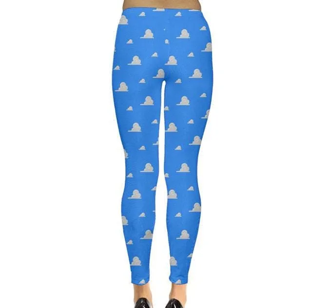 Andy's Cloud Wallpaper Inspired Leggings