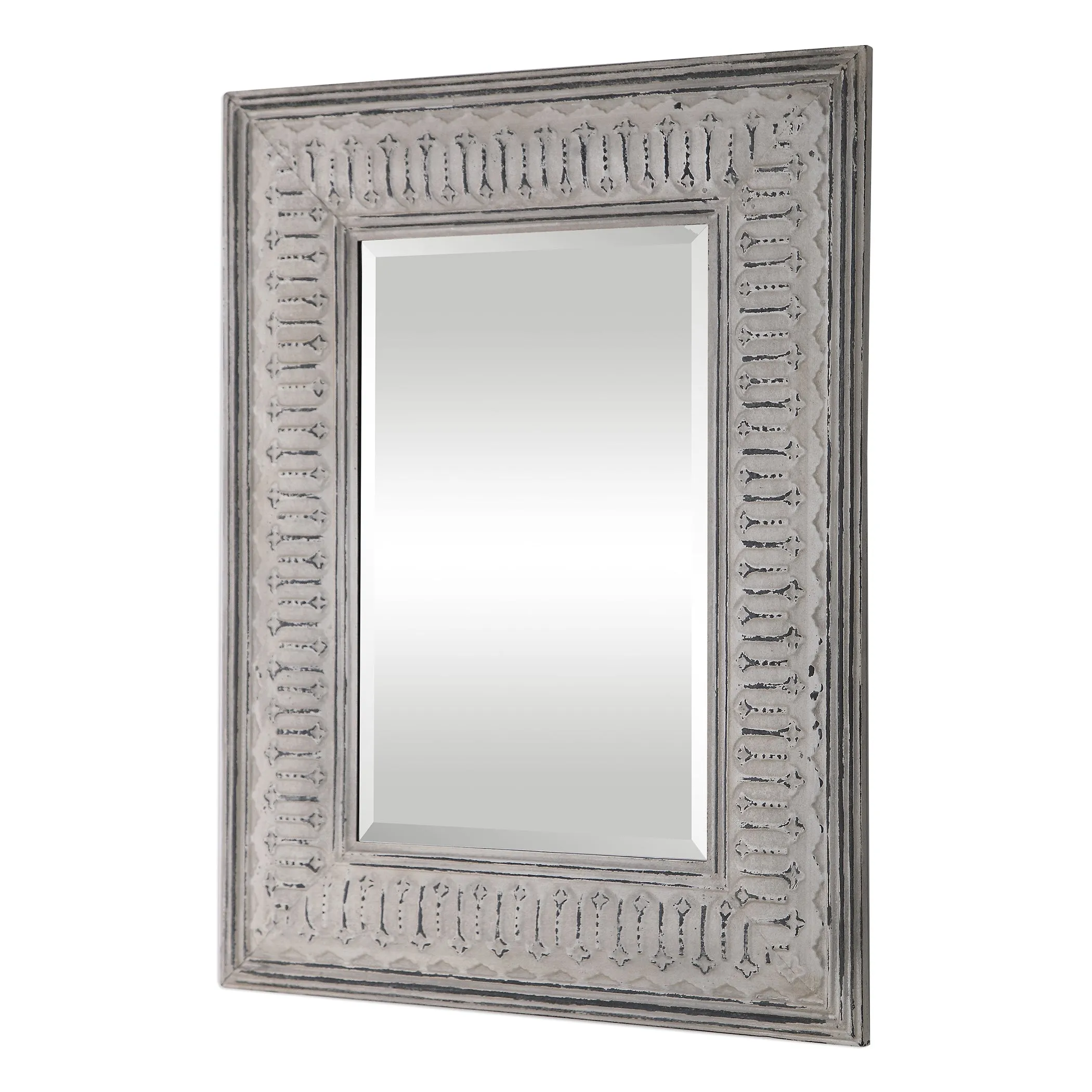 Argenton Aged Gray Rectangle Mirror