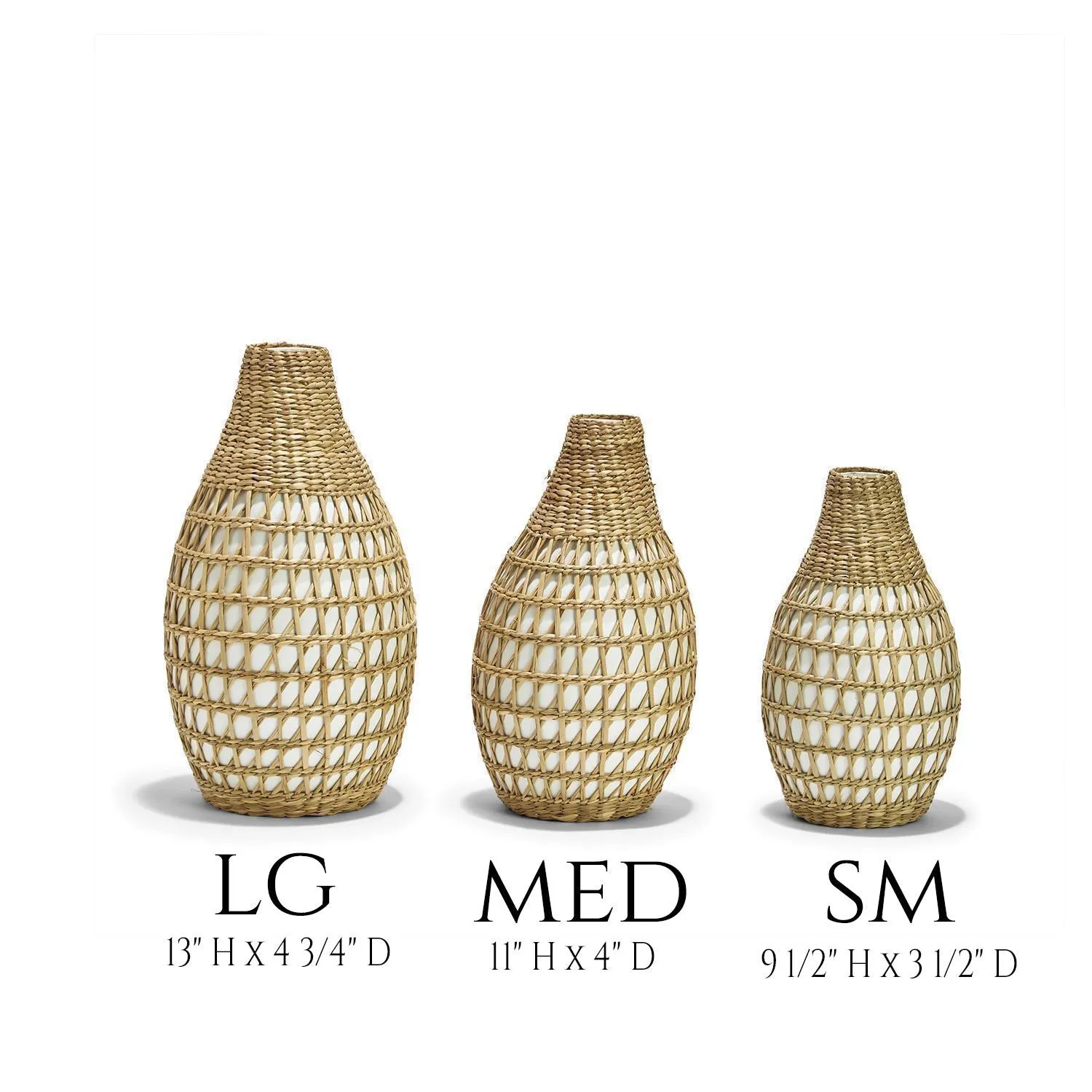 Ariel Boho Seagrass Vase