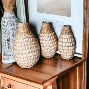 Ariel Boho Seagrass Vase