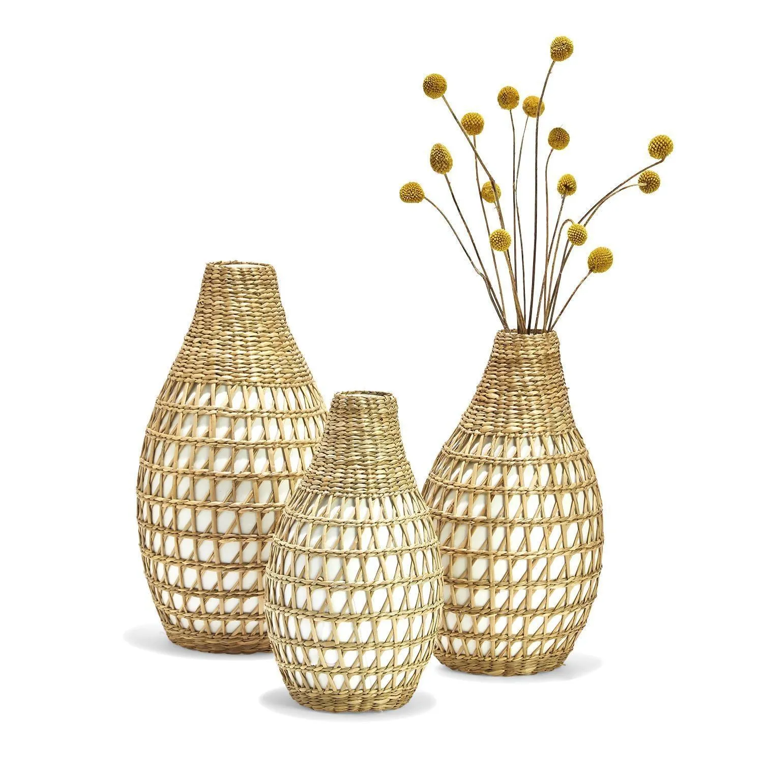 Ariel Boho Seagrass Vase