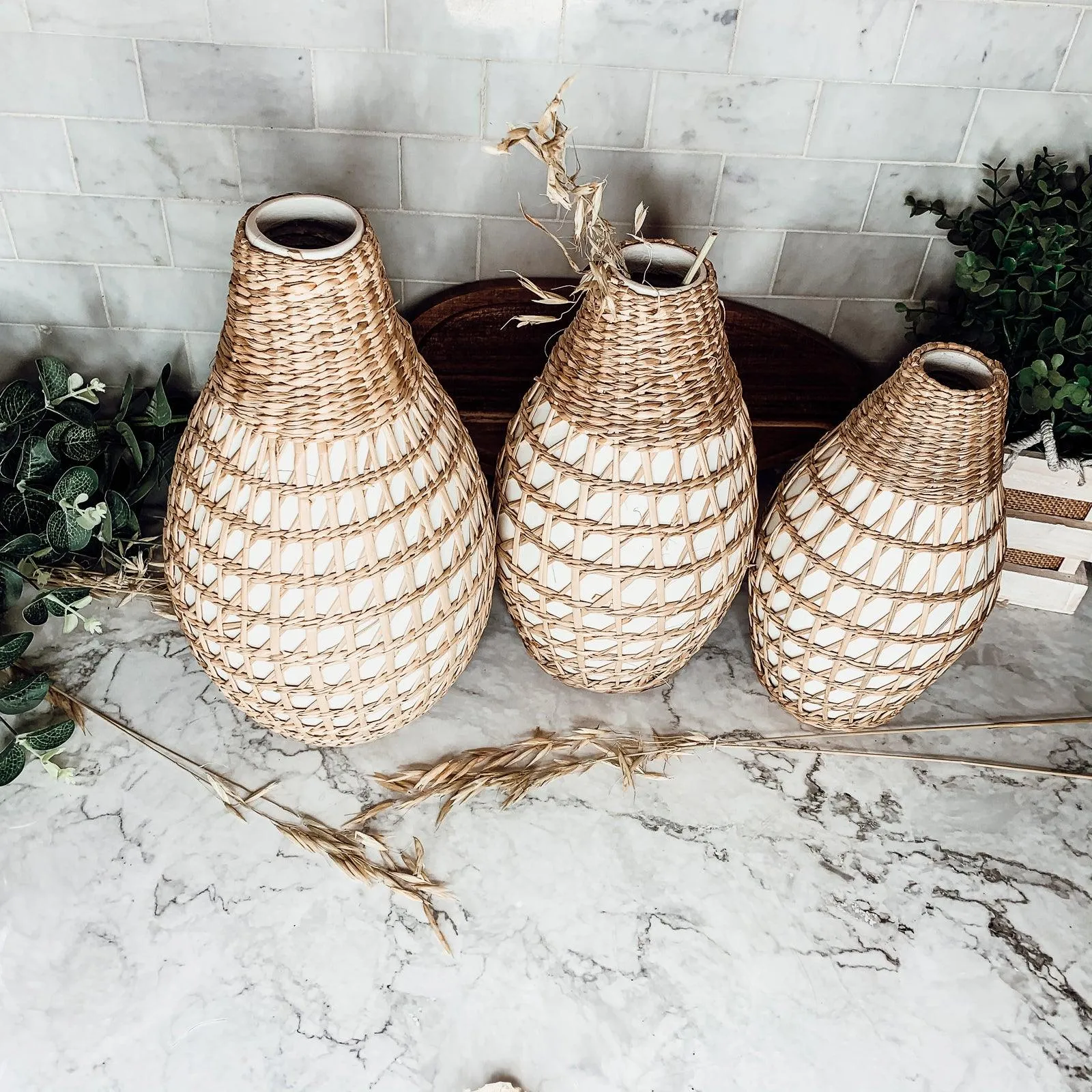 Ariel Boho Seagrass Vase