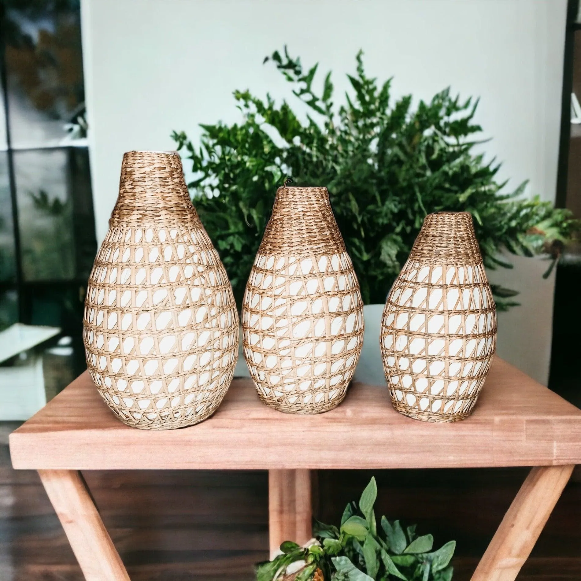 Ariel Boho Seagrass Vase