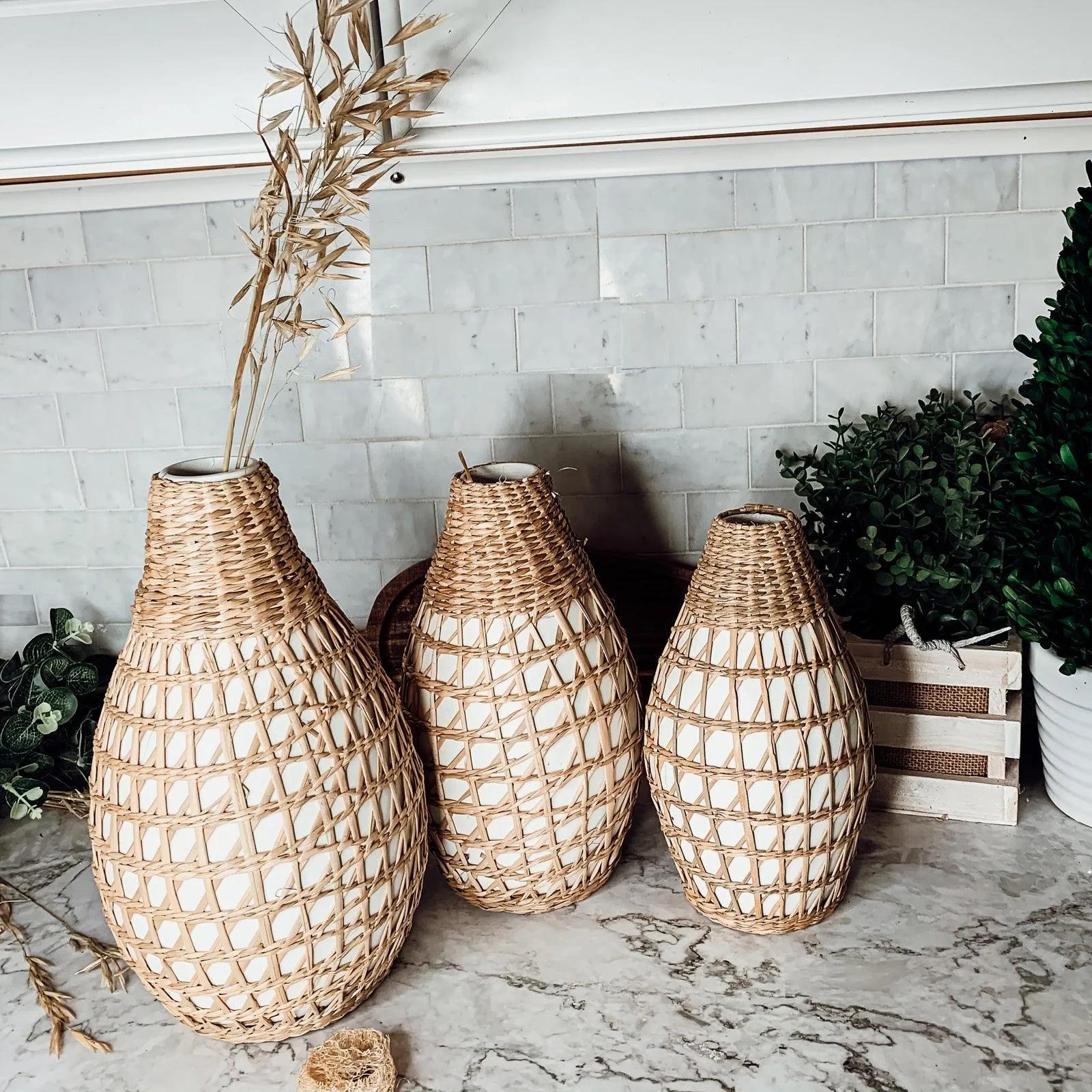 Ariel Boho Seagrass Vase