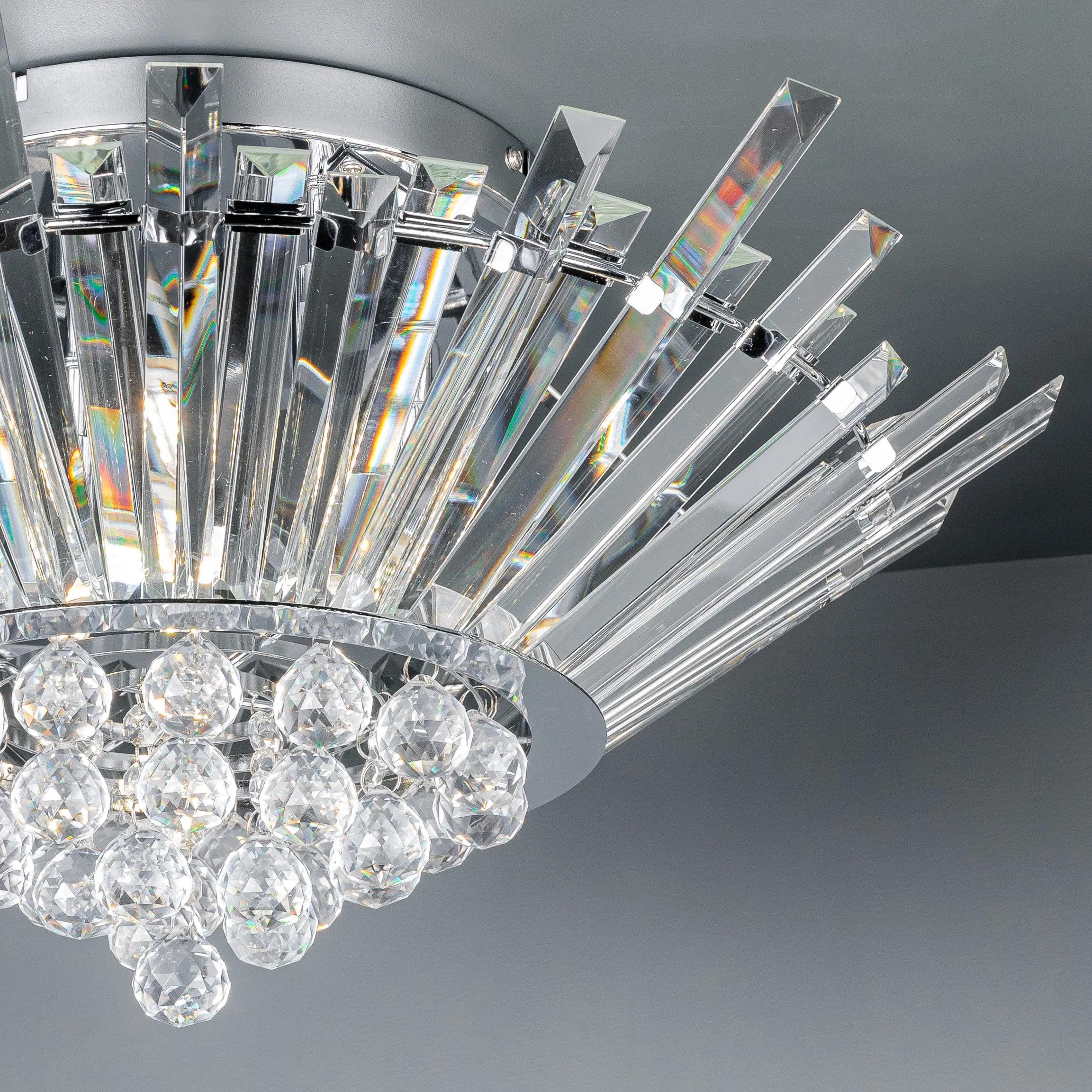 Badalona 5 Light Halo Flush Ceiling Light