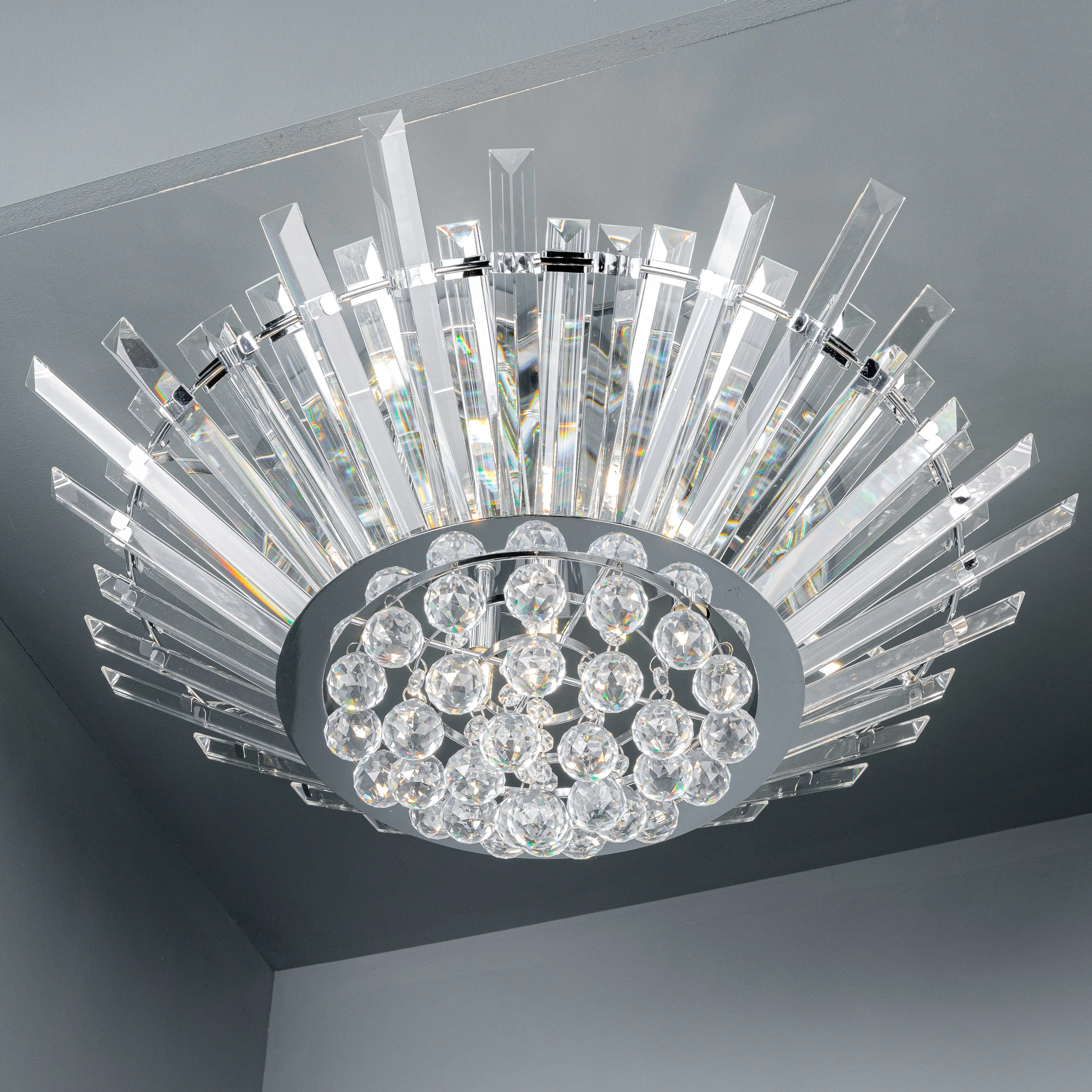 Badalona 5 Light Halo Flush Ceiling Light
