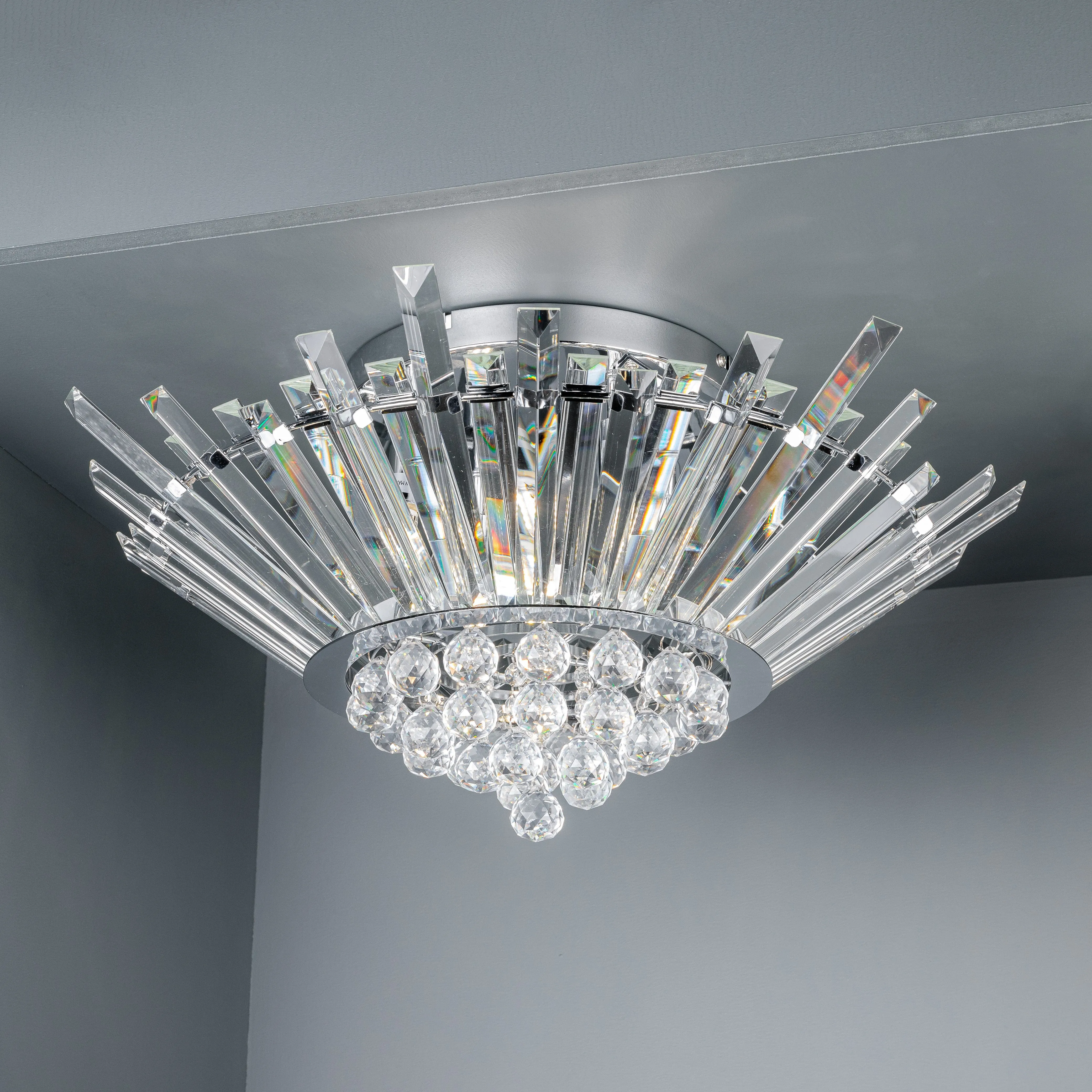 Badalona 5 Light Halo Flush Ceiling Light