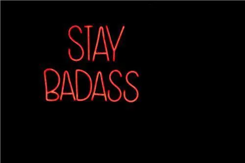 Badass Non Social Sign