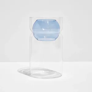 Balance Vase- Clear   Blue