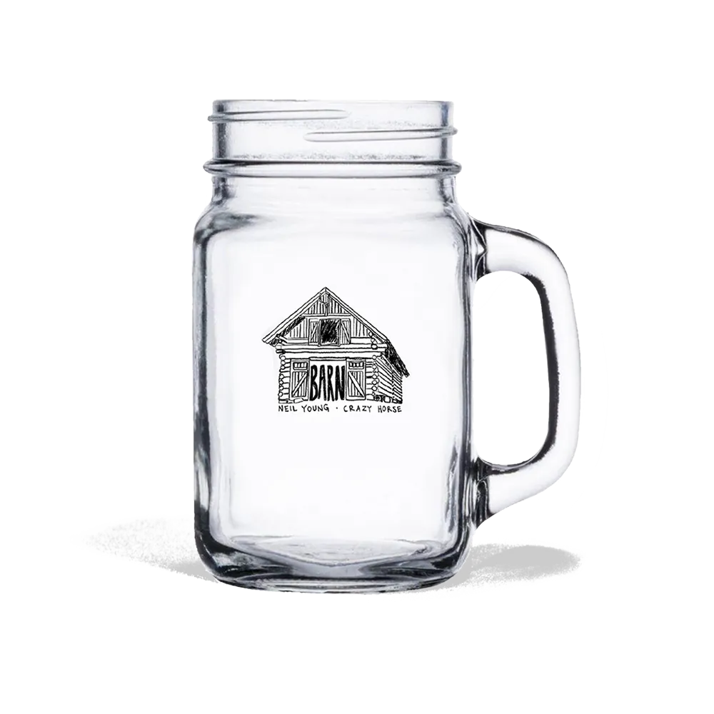 Barn Mason Jar Beverage Glass