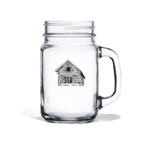 Barn Mason Jar Beverage Glass