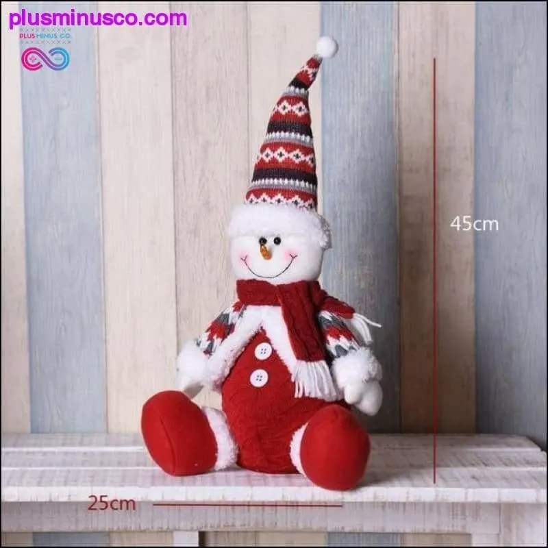 Big Size Retractable Christmas Dolls (Santa Claus Snowman