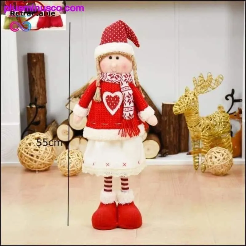 Big Size Retractable Christmas Dolls (Santa Claus Snowman