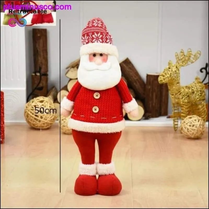 Big Size Retractable Christmas Dolls (Santa Claus Snowman