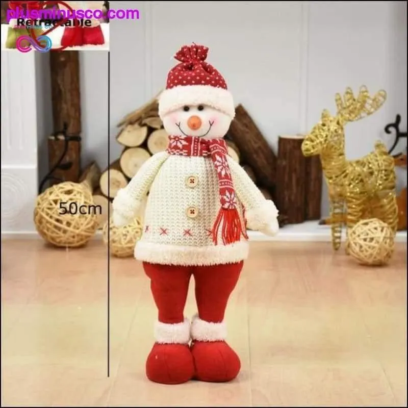 Big Size Retractable Christmas Dolls (Santa Claus Snowman