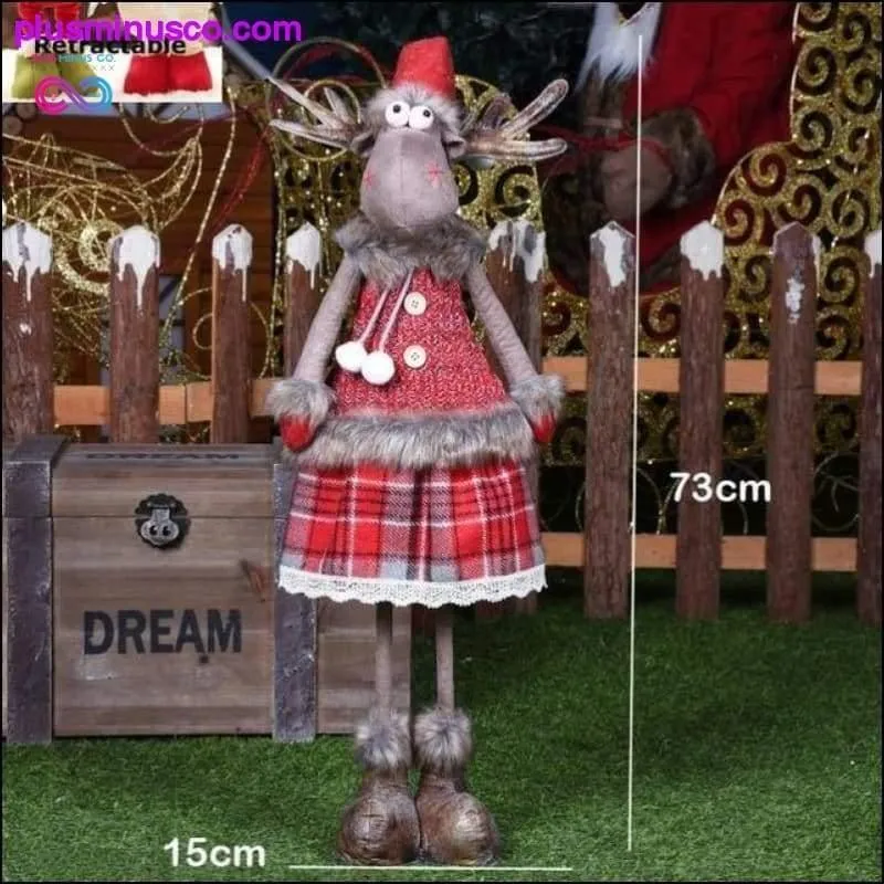 Big Size Retractable Christmas Dolls (Santa Claus Snowman