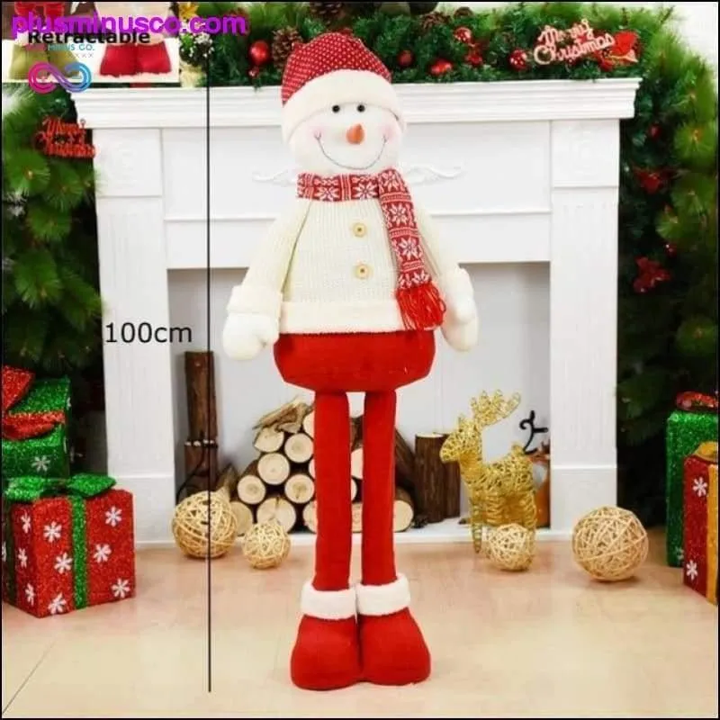 Big Size Retractable Christmas Dolls (Santa Claus Snowman