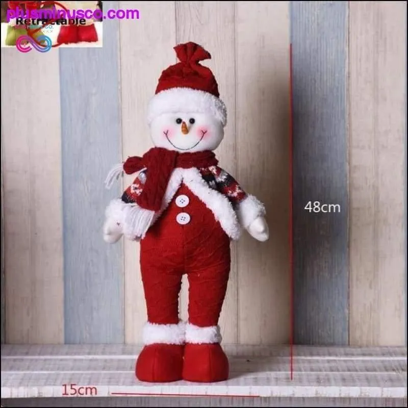 Big Size Retractable Christmas Dolls (Santa Claus Snowman