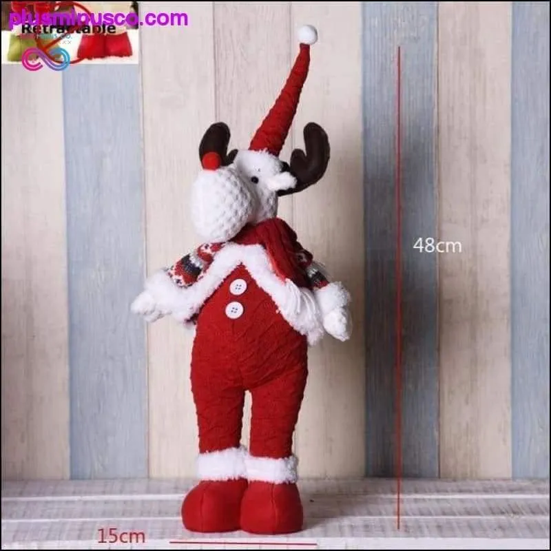 Big Size Retractable Christmas Dolls (Santa Claus Snowman