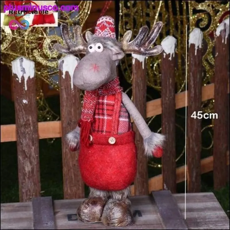 Big Size Retractable Christmas Dolls (Santa Claus Snowman