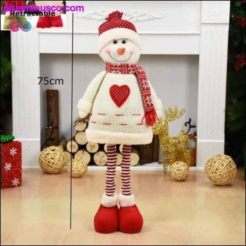 Big Size Retractable Christmas Dolls (Santa Claus Snowman