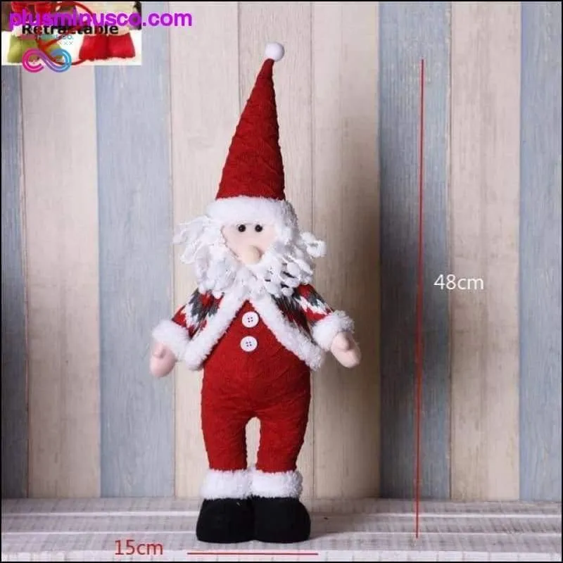 Big Size Retractable Christmas Dolls (Santa Claus Snowman