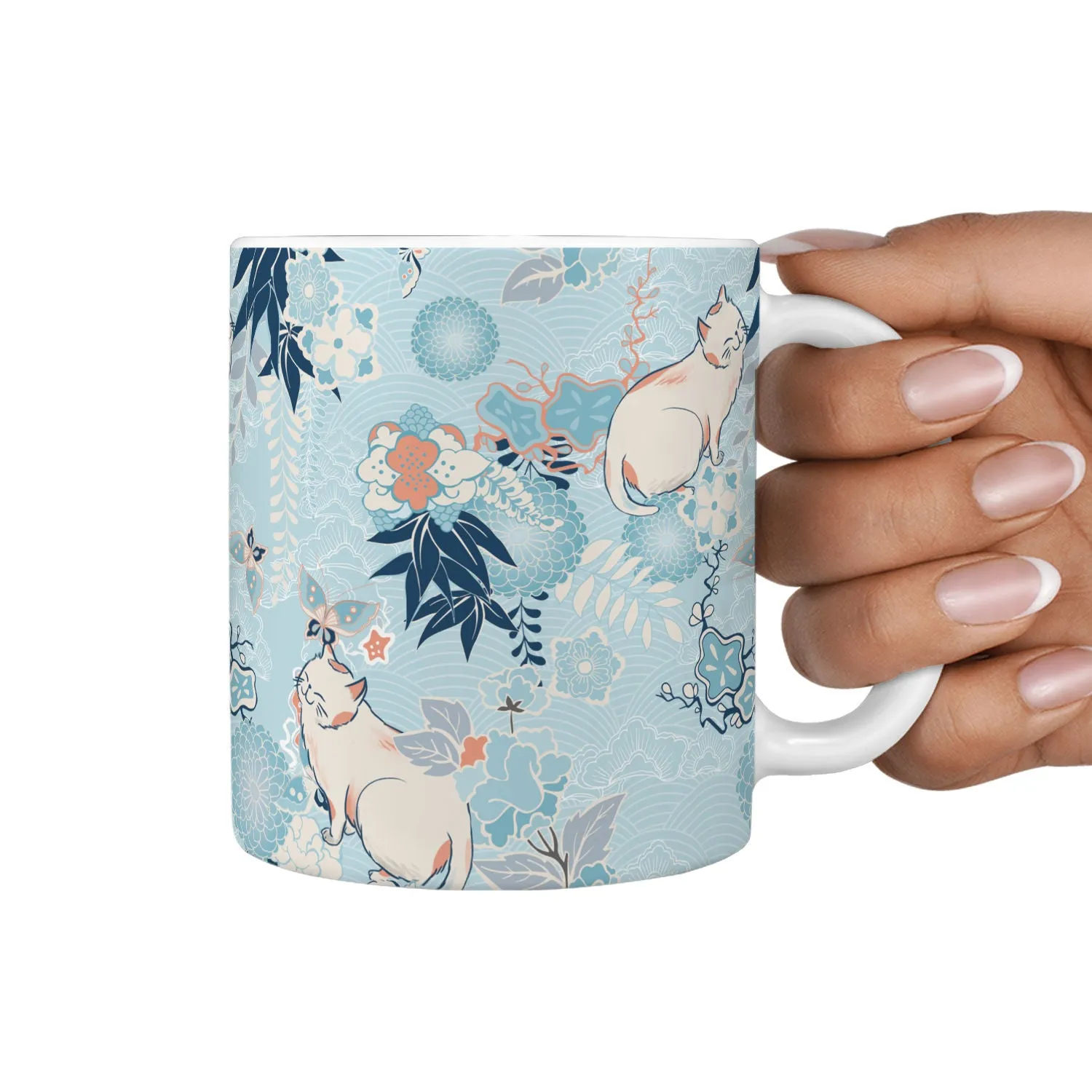 Blue Cats Mug