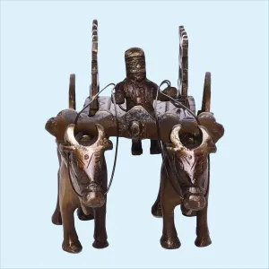 Brass Vintage Antique Finish Bullock Cart