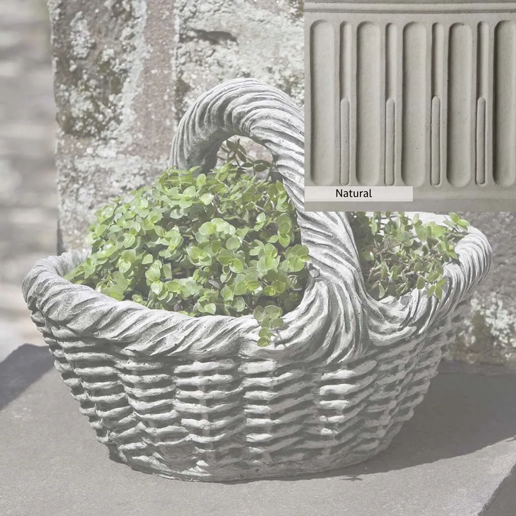 Campania International Basket with Handle Small Planter