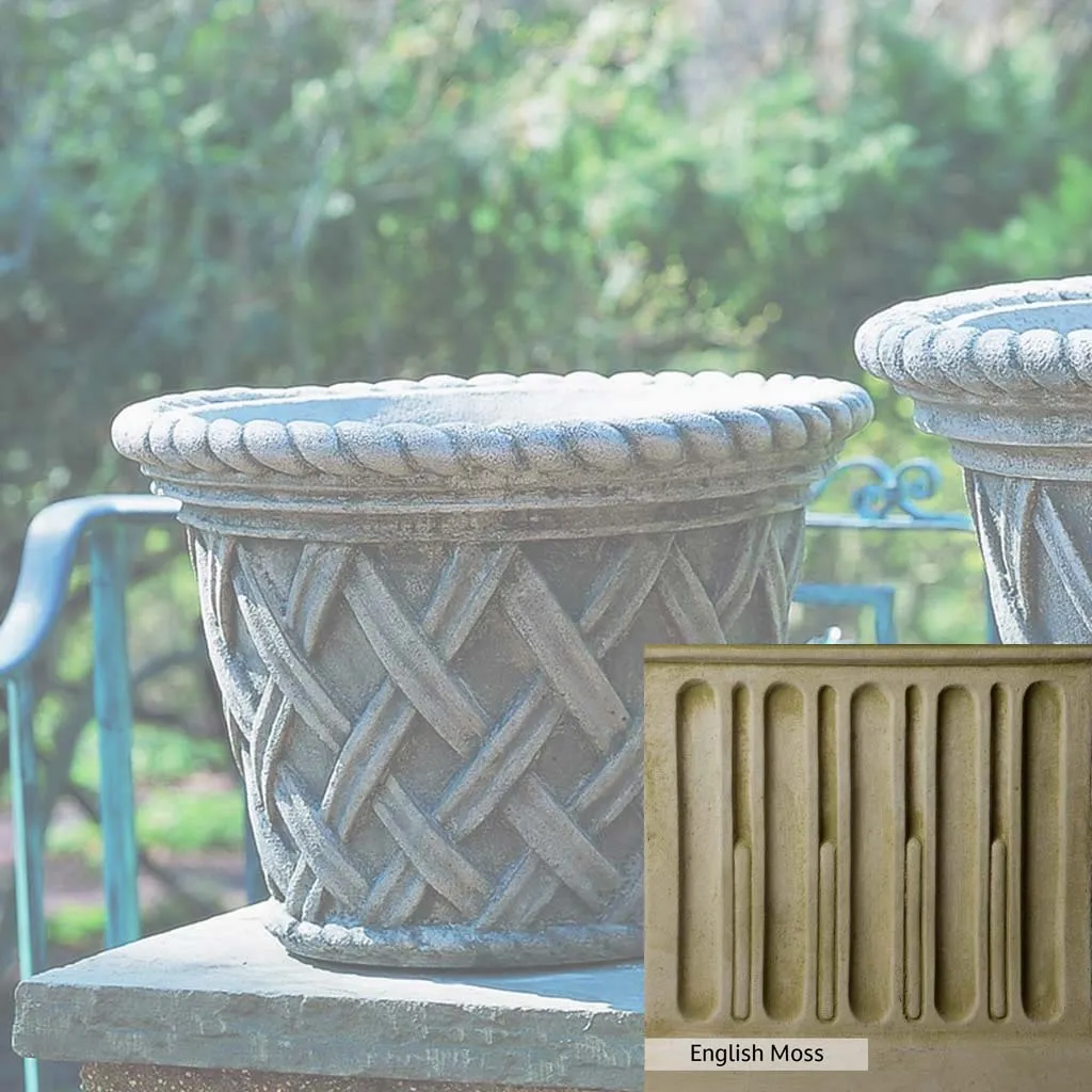 Campania International English Weave Medium Planter