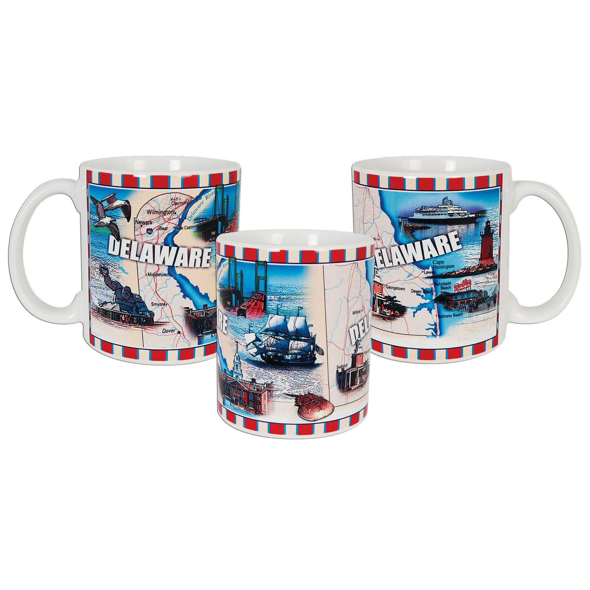CMDE02 Coffee Mug Wrap Map Delaware