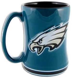 CMPE01 Coffee Mug Sculpted Raised 15 oz Eagles