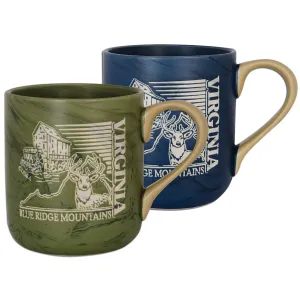 CMVA13 Coffee Mug Marble Green Blue Virginia Blue Ridge