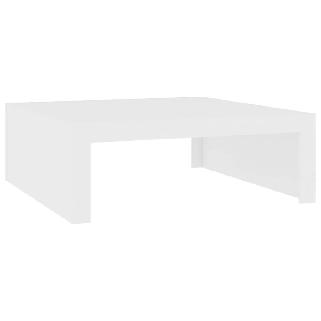 Coffee Table White 100x100x35 cm Chipboard