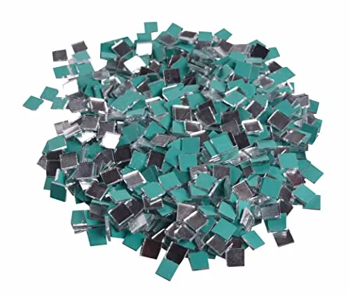 CRAFT LOVE Square Mirrors for Mirror Art, Jewellery Making, Lippan Art & DIY Craft Work - Pack of 200 gm (2000 Piece)