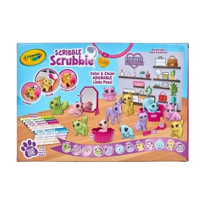 Crayola Scribble Scrubbie Pets Beauty Shop Drawing and Coloring Kit