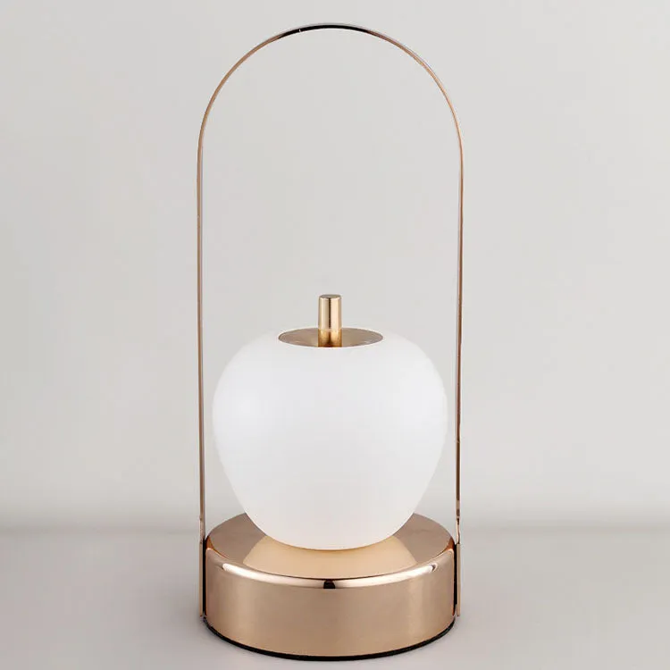 Creative Vintage Apple Shape Portable Rechargeable LED Table Lamp