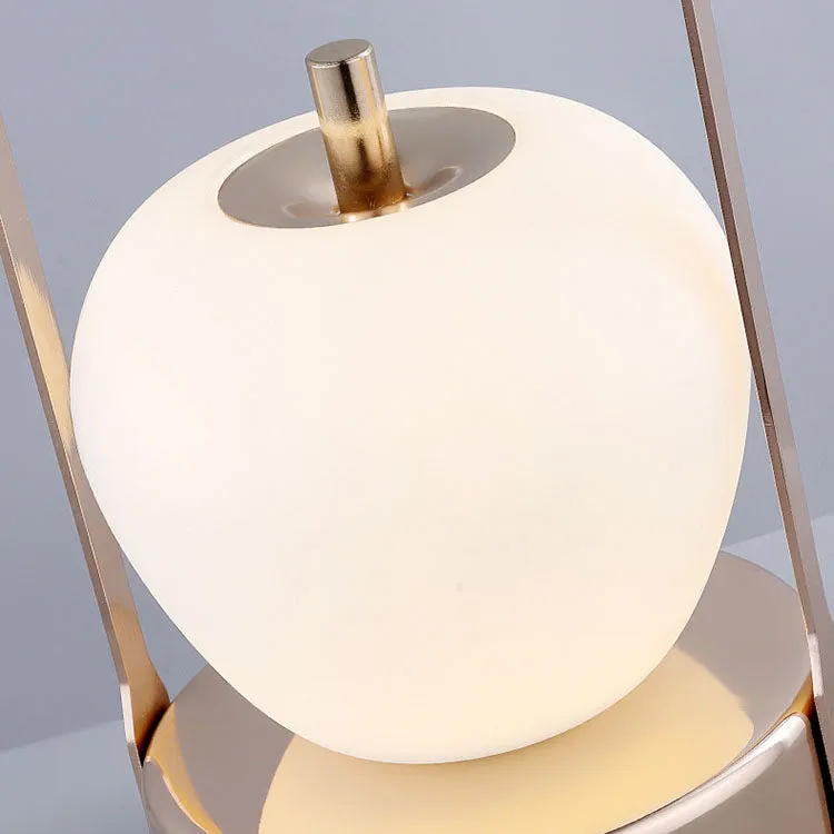 Creative Vintage Apple Shape Portable Rechargeable LED Table Lamp