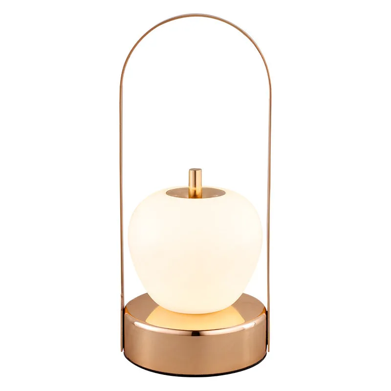 Creative Vintage Apple Shape Portable Rechargeable LED Table Lamp