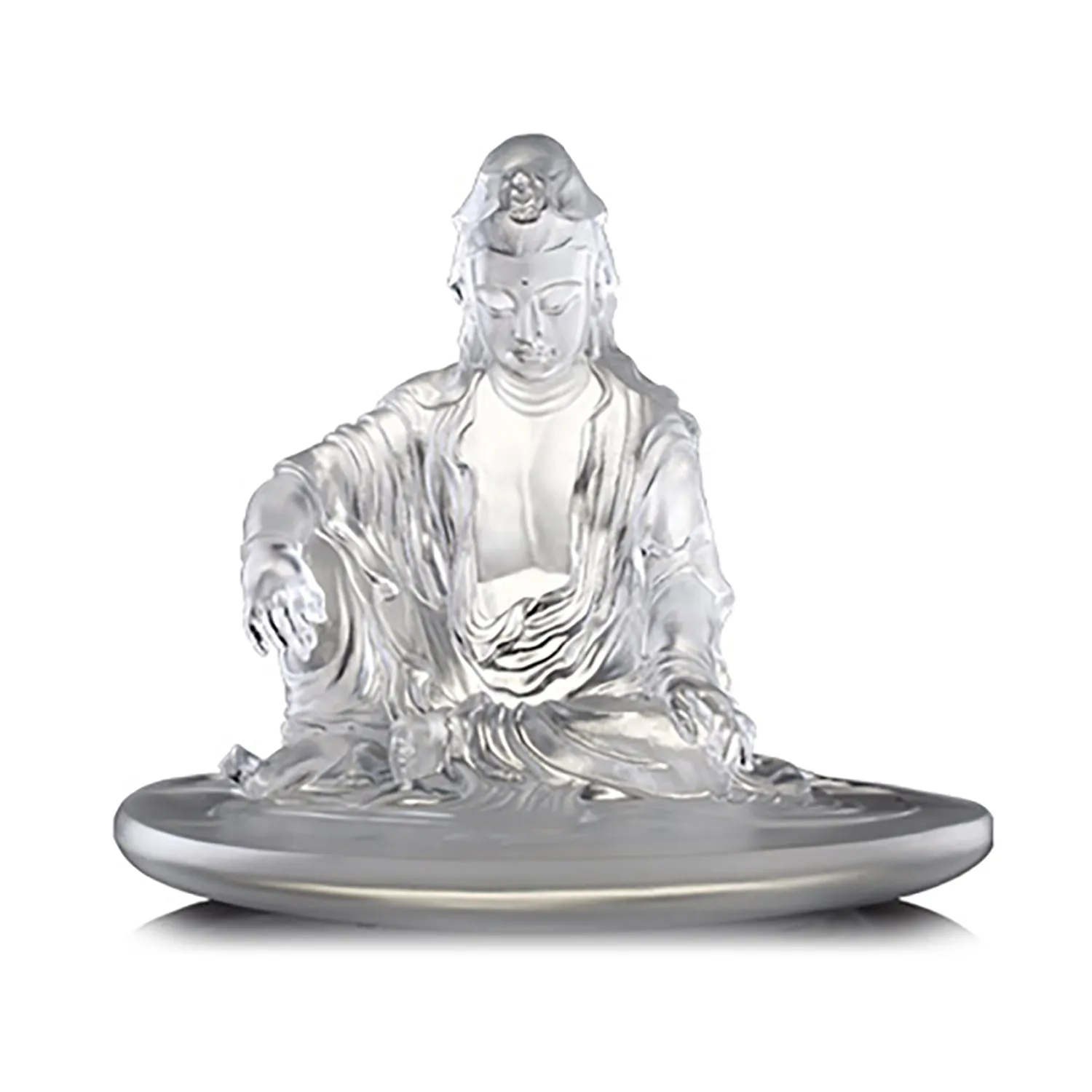 Crystal Buddha, Guanyin, Encompassed by Water and Moon
