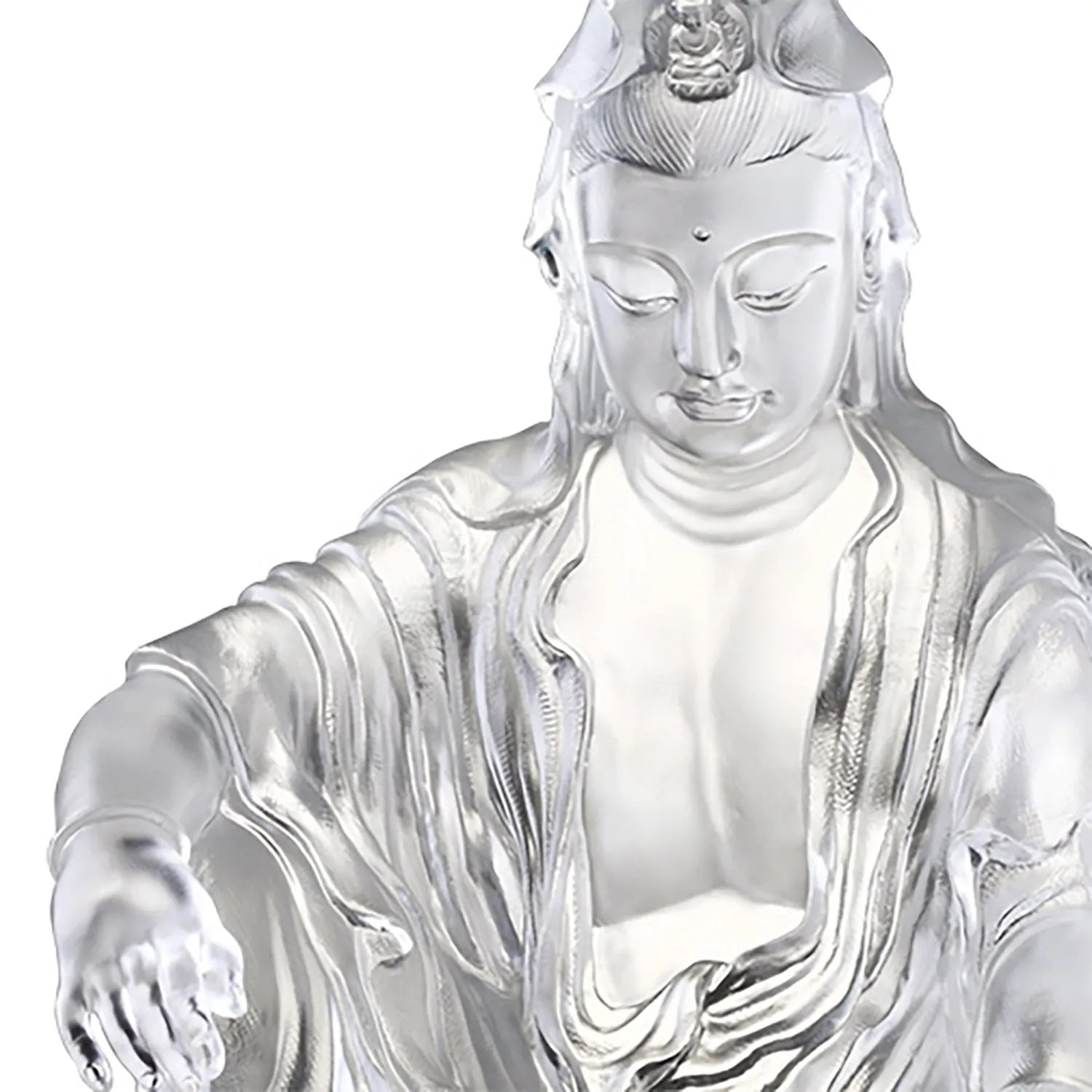 Crystal Buddha, Guanyin, Encompassed by Water and Moon