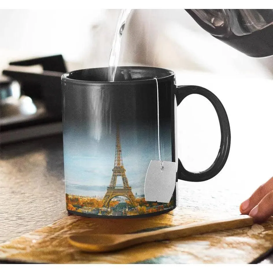 Custom Love Laugh Family Heat Activated Magic Mug