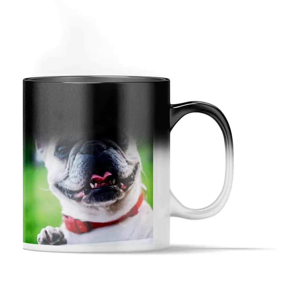 Custom Love Laugh Family Heat Activated Magic Mug