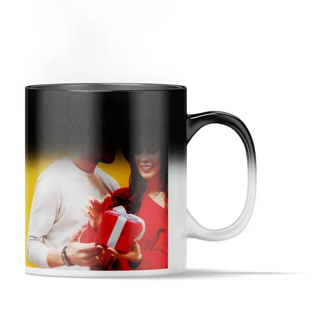 Custom Love Laugh Family Heat Activated Magic Mug