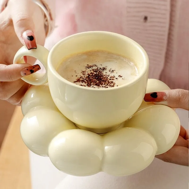 Cute Cloud Ceramic Mug Set 200ml