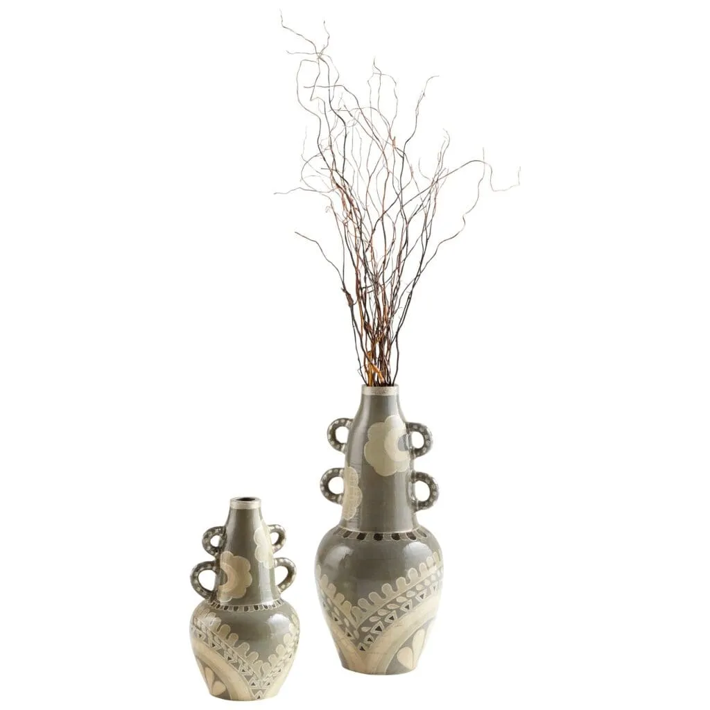Cyan Design 10681 Rocky Valley Vase - Olive Green - Small