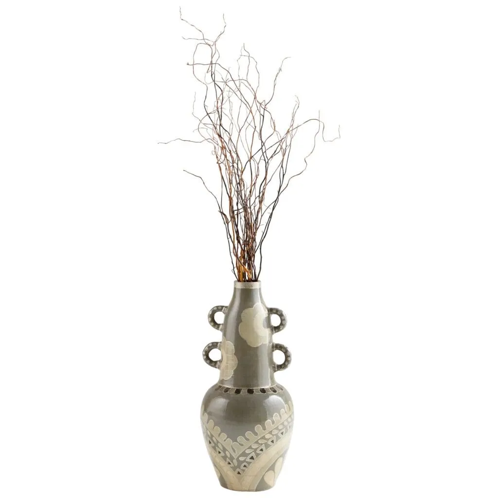 Cyan Design 10682 Rocky Valley Vase - Olive Green - Medium